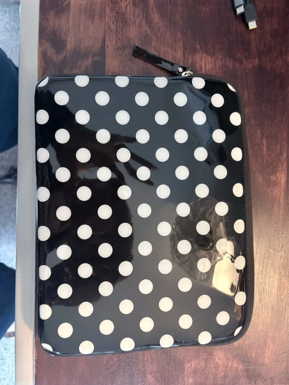kate spade Black and White Polka Dot Tablet Sleeve